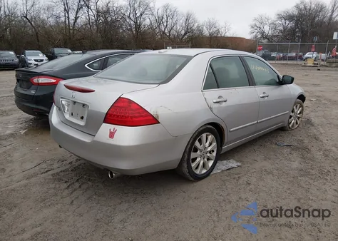 2007 Honda Accord 3.0 Ex из США, поврежденный, VIN 1HGCM66577A041948